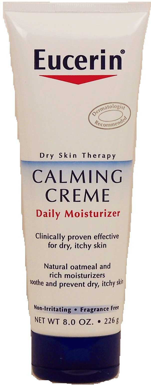 Eucerin&nbsp;dry skin therapy &nbsp;calming creme daily moisturizer, non-irritating, frangrance free Full-Size Picture